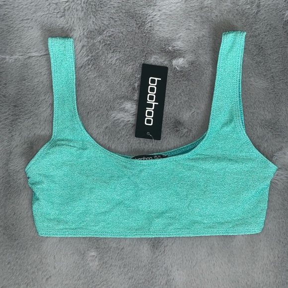 Boohoo Other - Boohoo Sparkly Swim Top